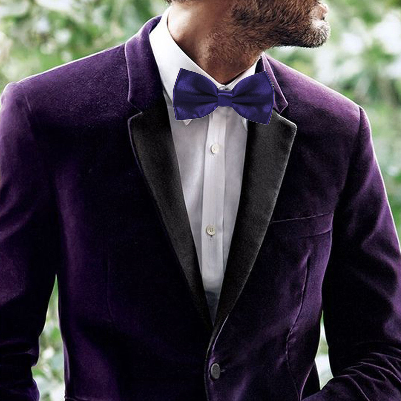 Dark Purple Bow Tie