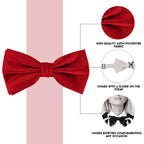 Deep Red Bow Tie
