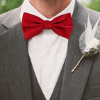 Deep Red Bow Tie