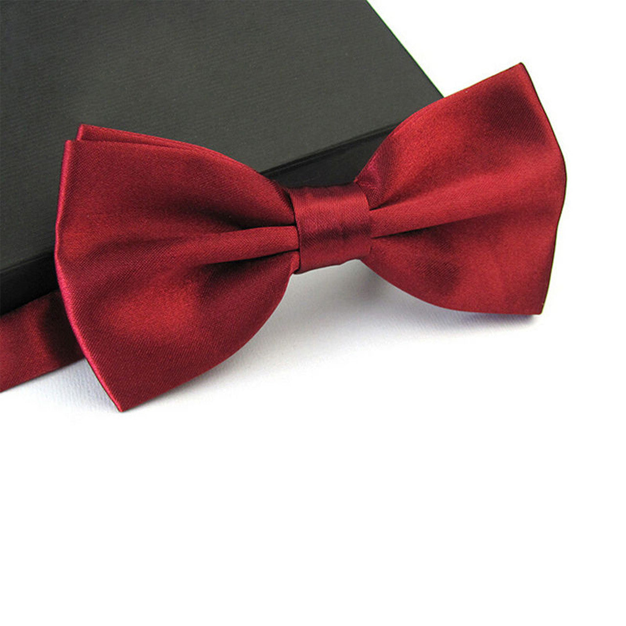 Deep Red Bow Tie