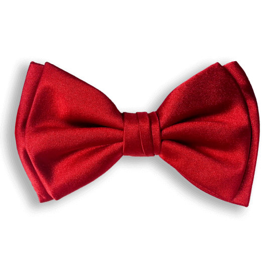 Deep Red Bow Tie
