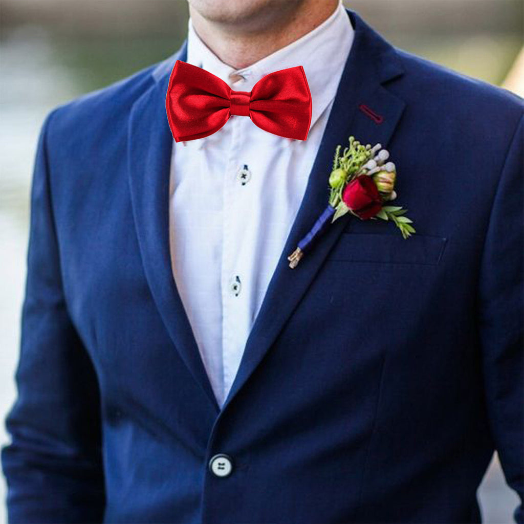 Deep Red Bow Tie