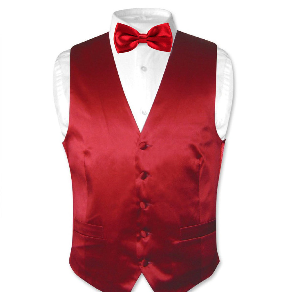Deep Red Bow Tie