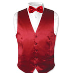 Deep Red Bow Tie