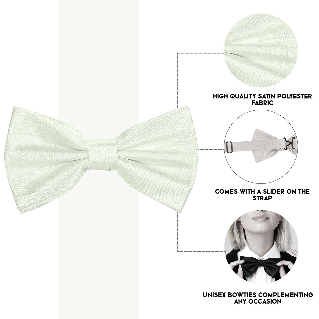 Ivory Bow Tie