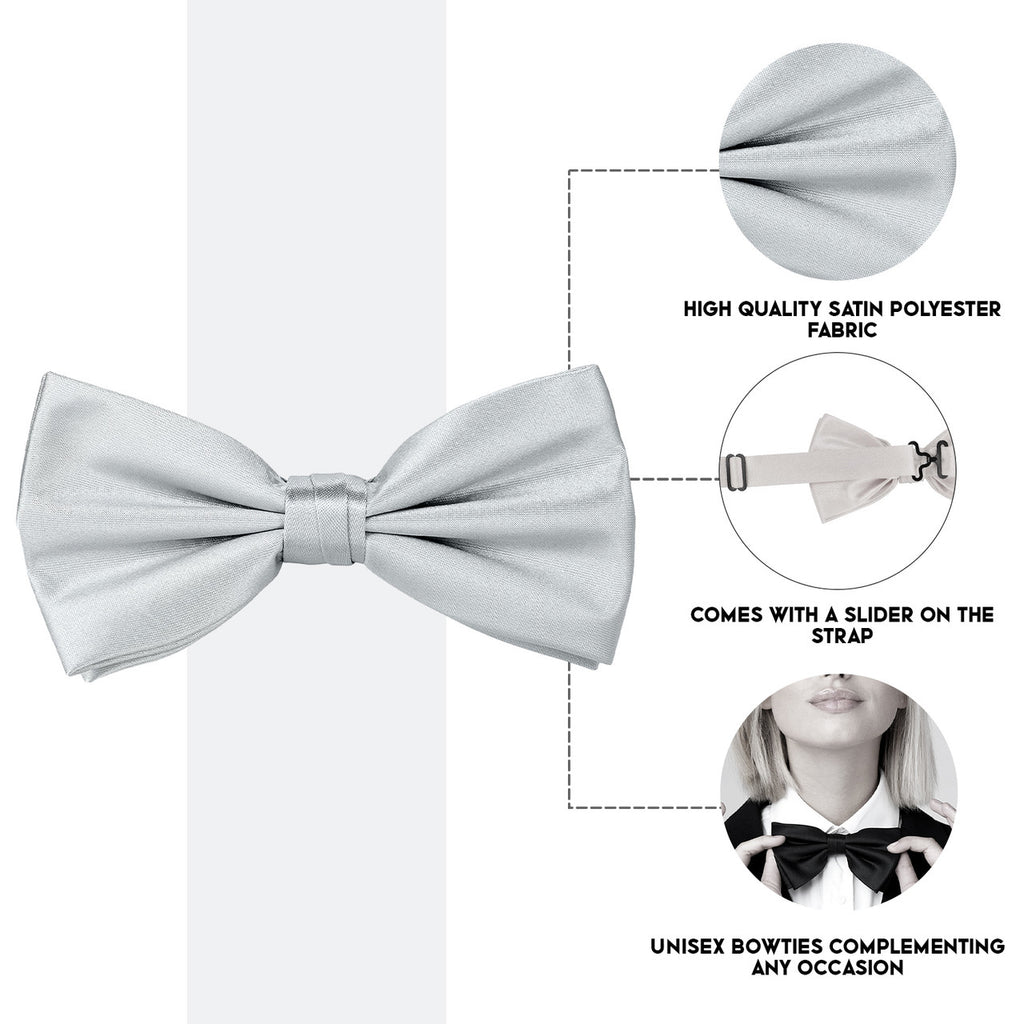 Silver Bow Tie
