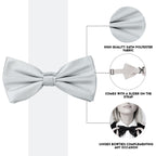 Silver Bow Tie