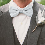 Silver Bow Tie