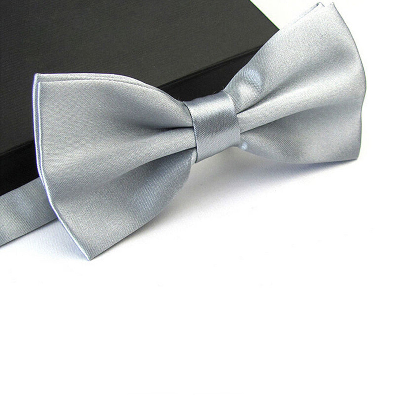Silver Bow Tie