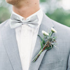 Silver Bow Tie