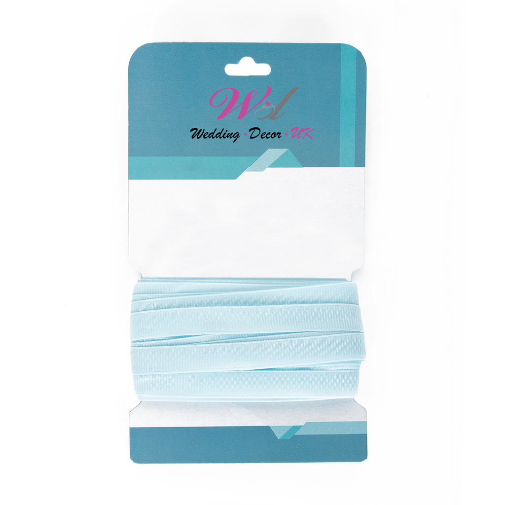 Double Sided Grosgrain Ribbon - Baby Blue