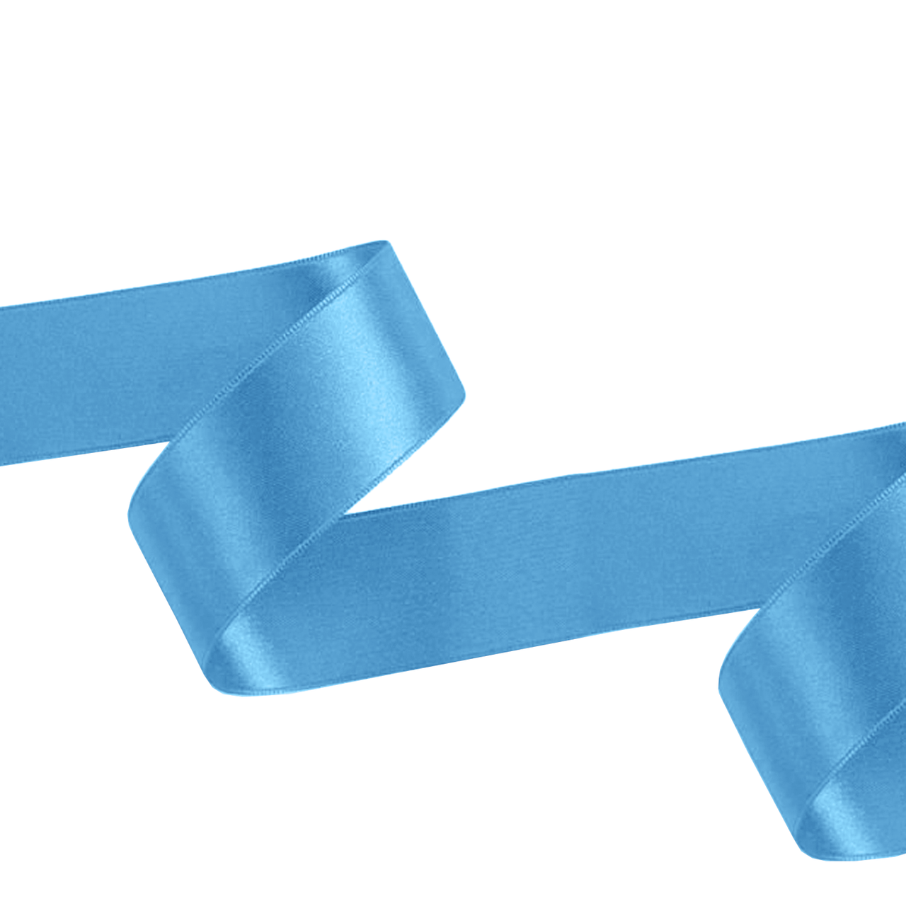 1m Double Sided Satin Ribbon - Baby Blue