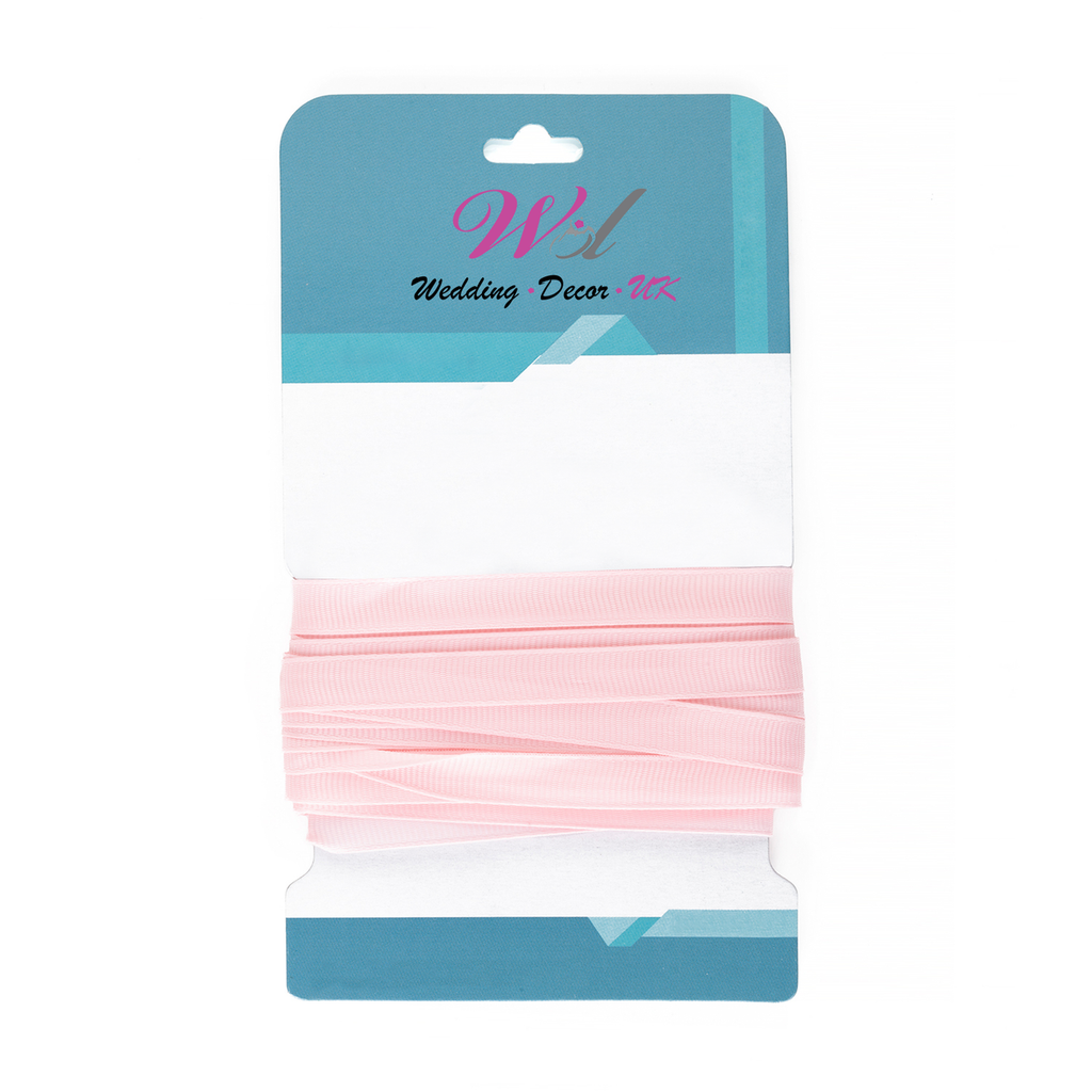 Double Sided Grosgrain Ribbon - Baby Pink