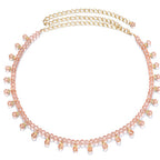 Baby Pink Beaded Belt