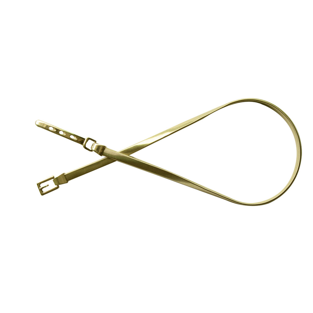 Skinny Stretch Belt - Gold