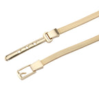 Skinny Stretch Belt - Gold