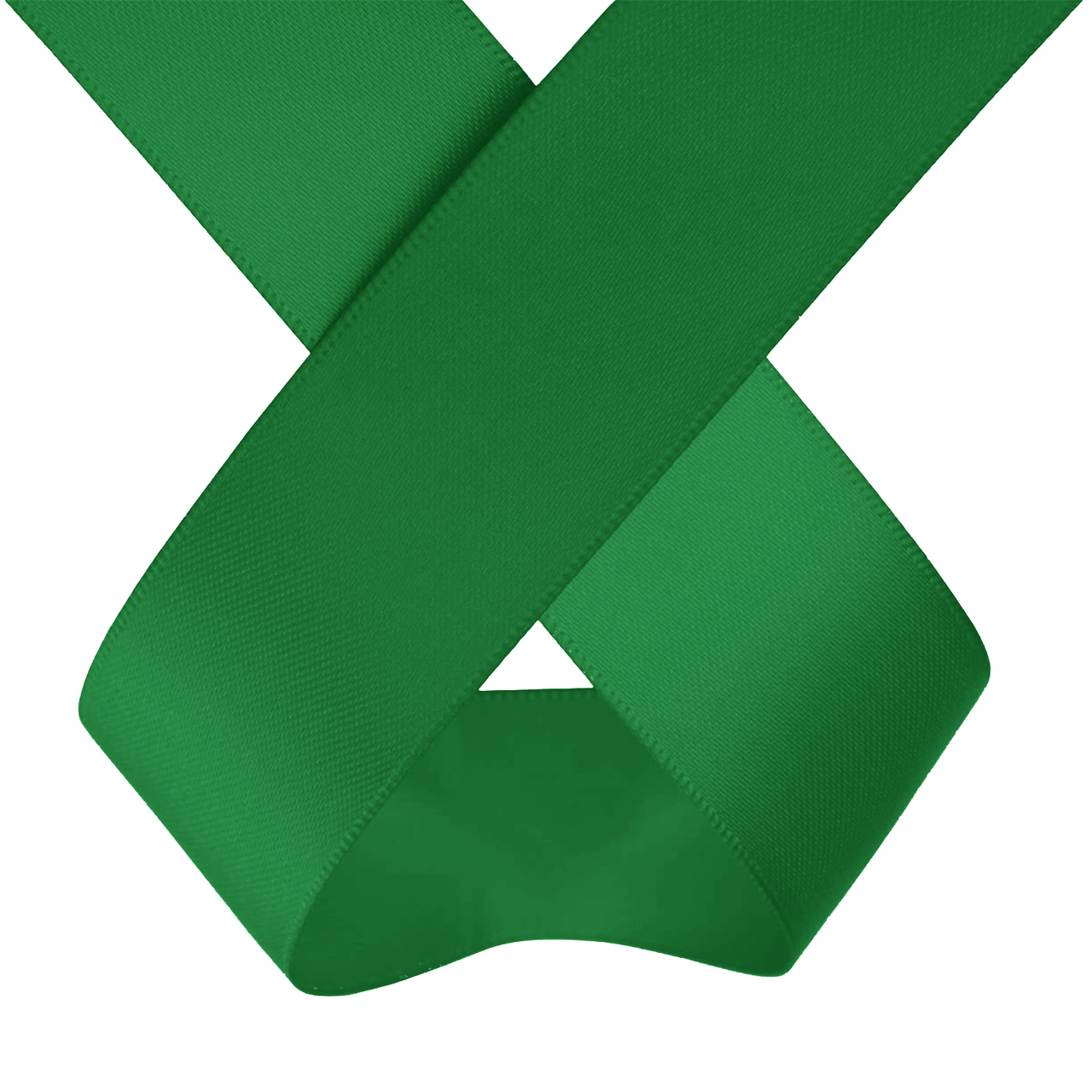 1m Double Sided Satin Ribbon - Bottle Green