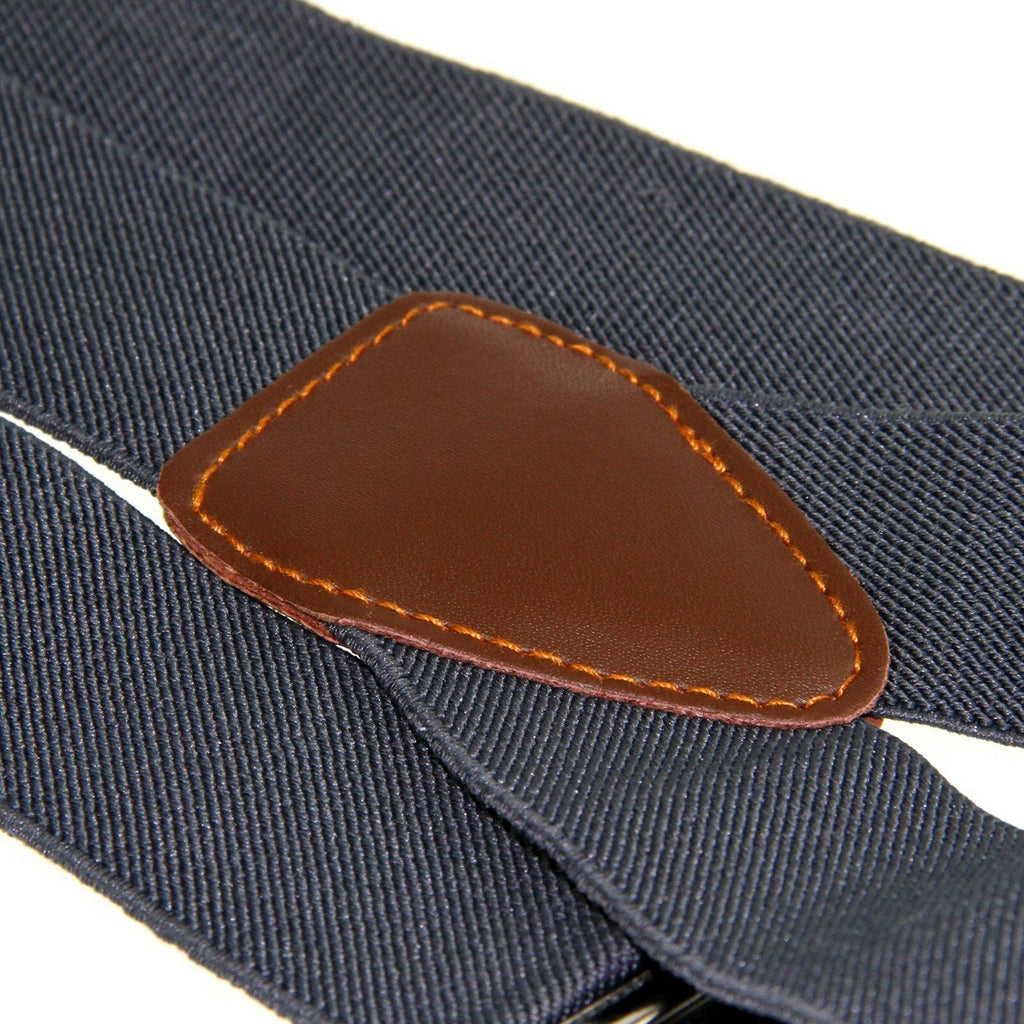 Grey Braces with Button Hole - 25mm