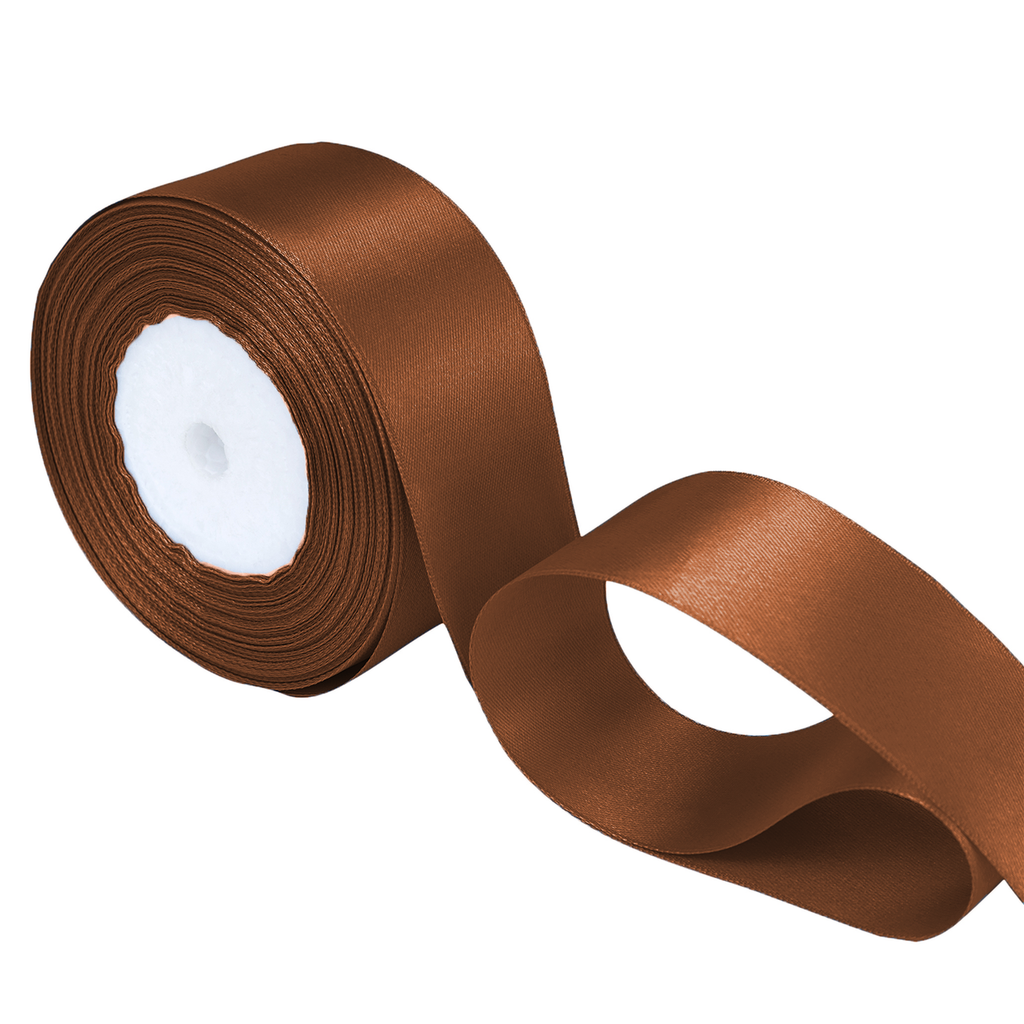 Double Sided Satin Ribbon - Chocolate Brown