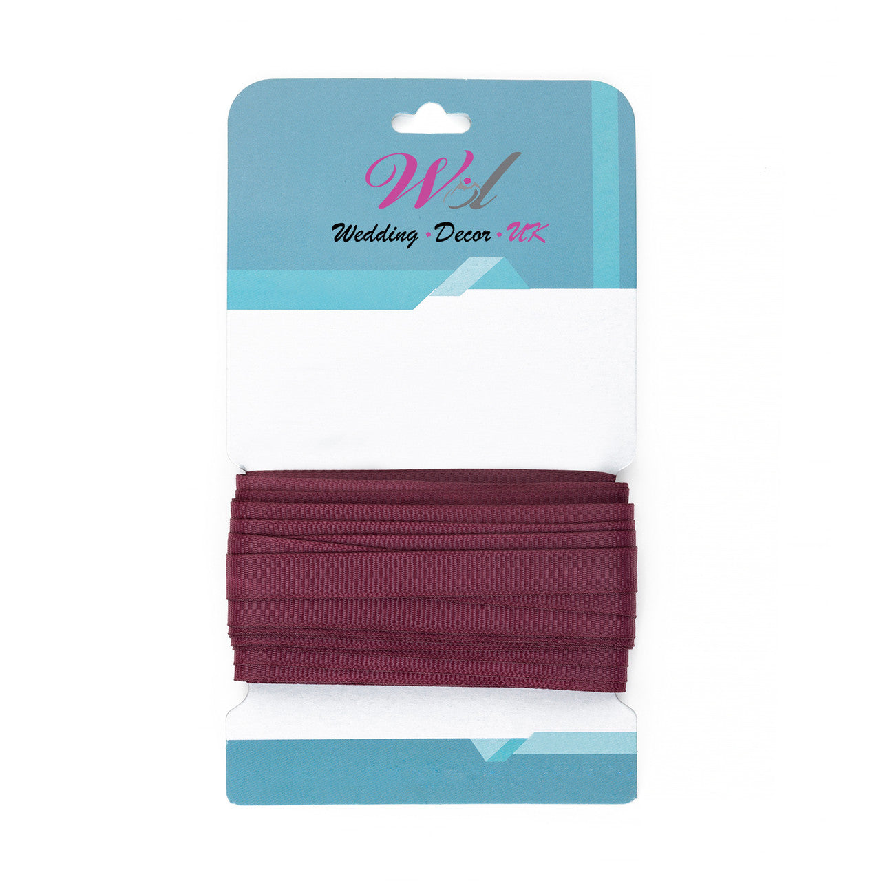 Double Sided Grosgrain Ribbon - Burgundy