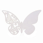 50x Laser Cut Butterfly Place Cards (67mm x 107mm) - White
