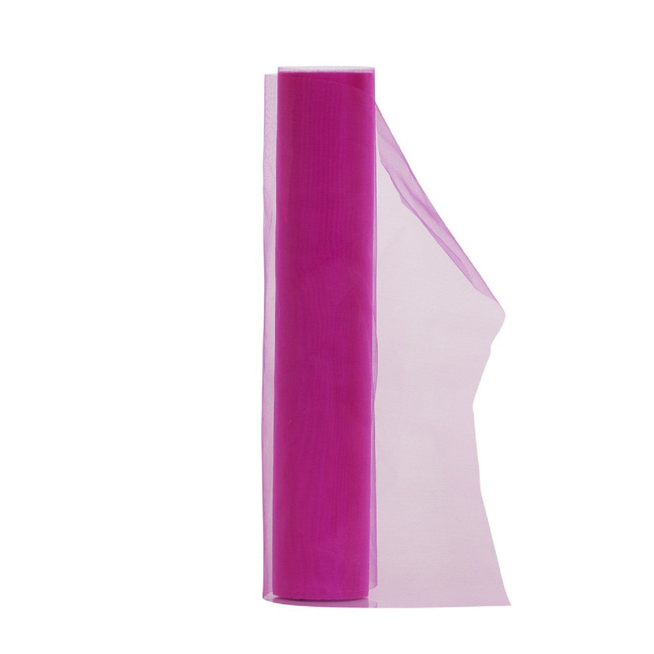 25m x 29cm Organza Sheer Roll Light - Fuchsia