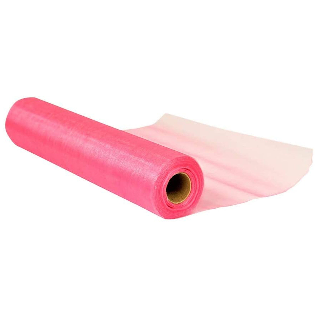 25m x 29cm Organza Sheer Roll Light - Pink