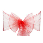 22cm x 280cm Organza Chair Sash - Coral Pink (Pack of 10)