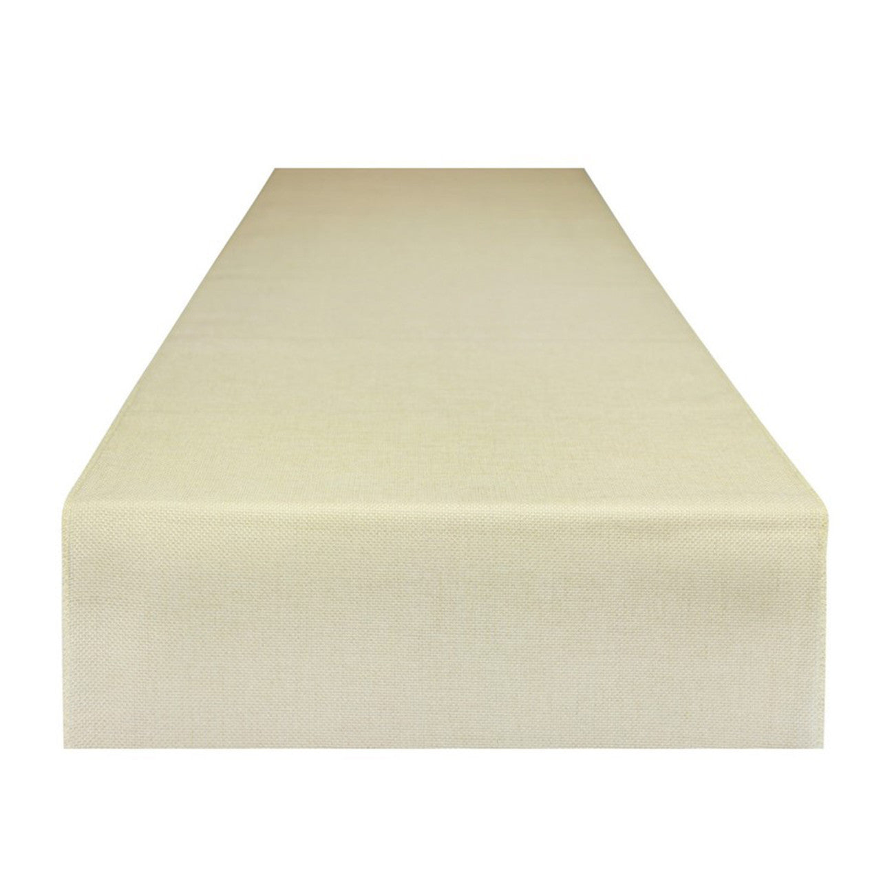 33cm x 275cm Hessian Linen Table Runner - Cream