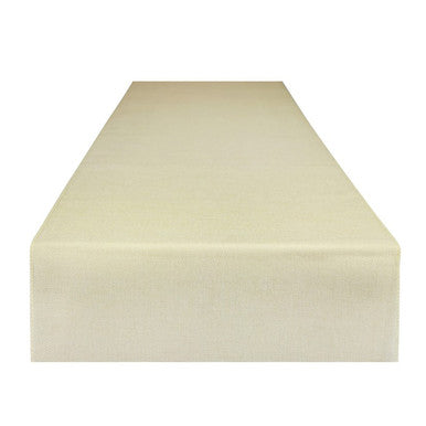 33cm x 275cm Hessian Linen Table Runner - Cream