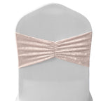 Velvet Chair Band - Blush Pink