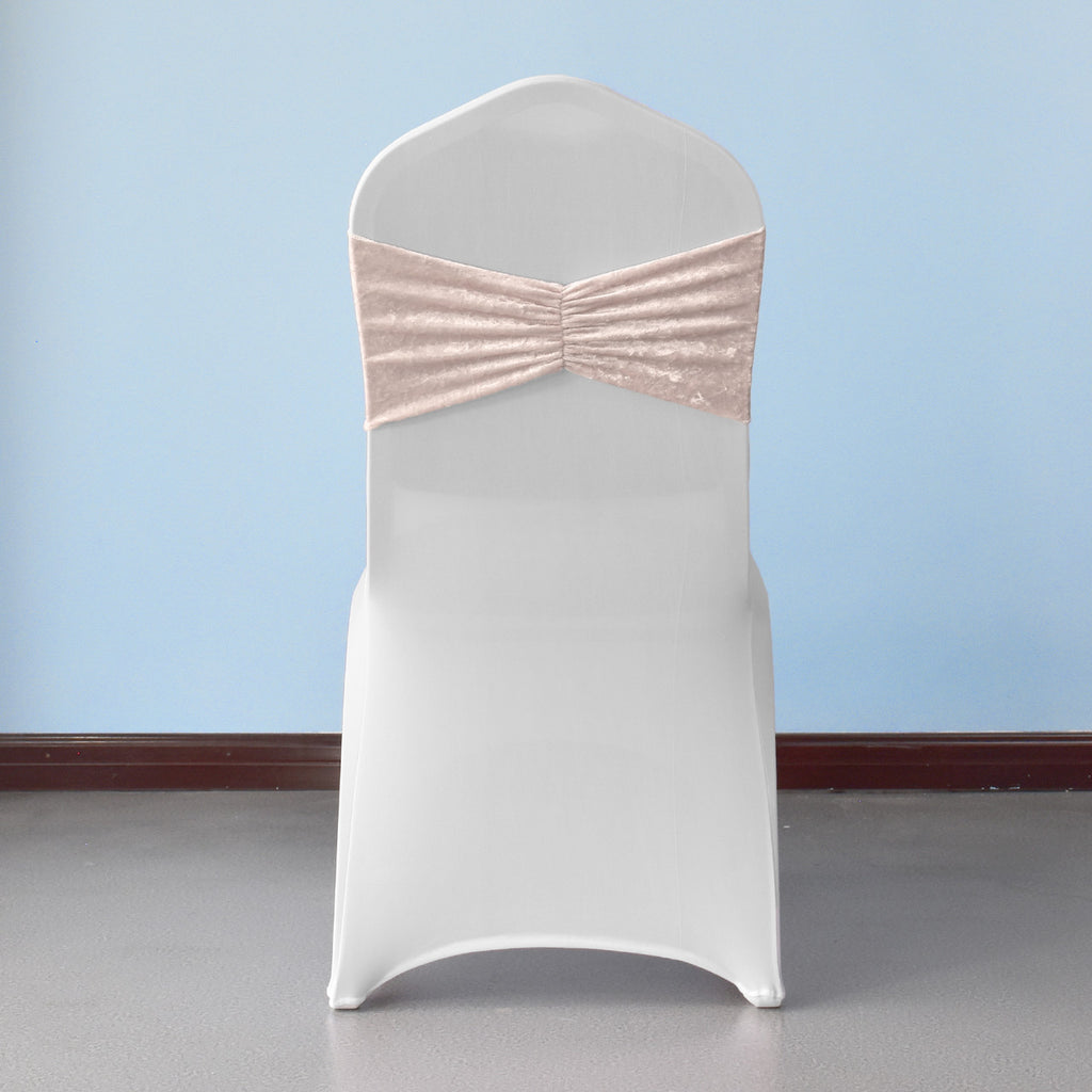 Velvet Chair Band - Blush Pink