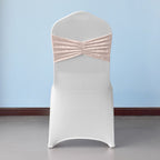 Velvet Chair Band - Blush Pink