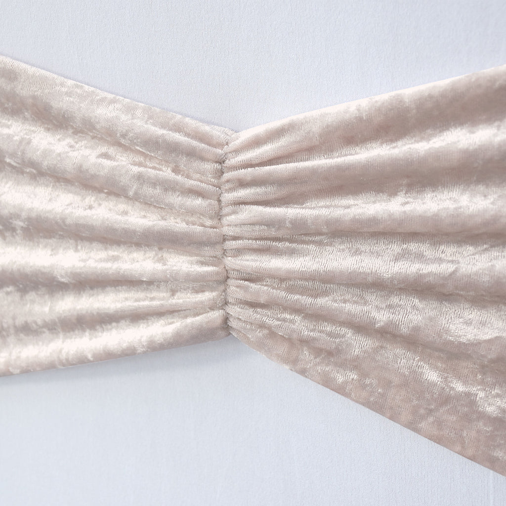 Velvet Chair Band - Blush Pink