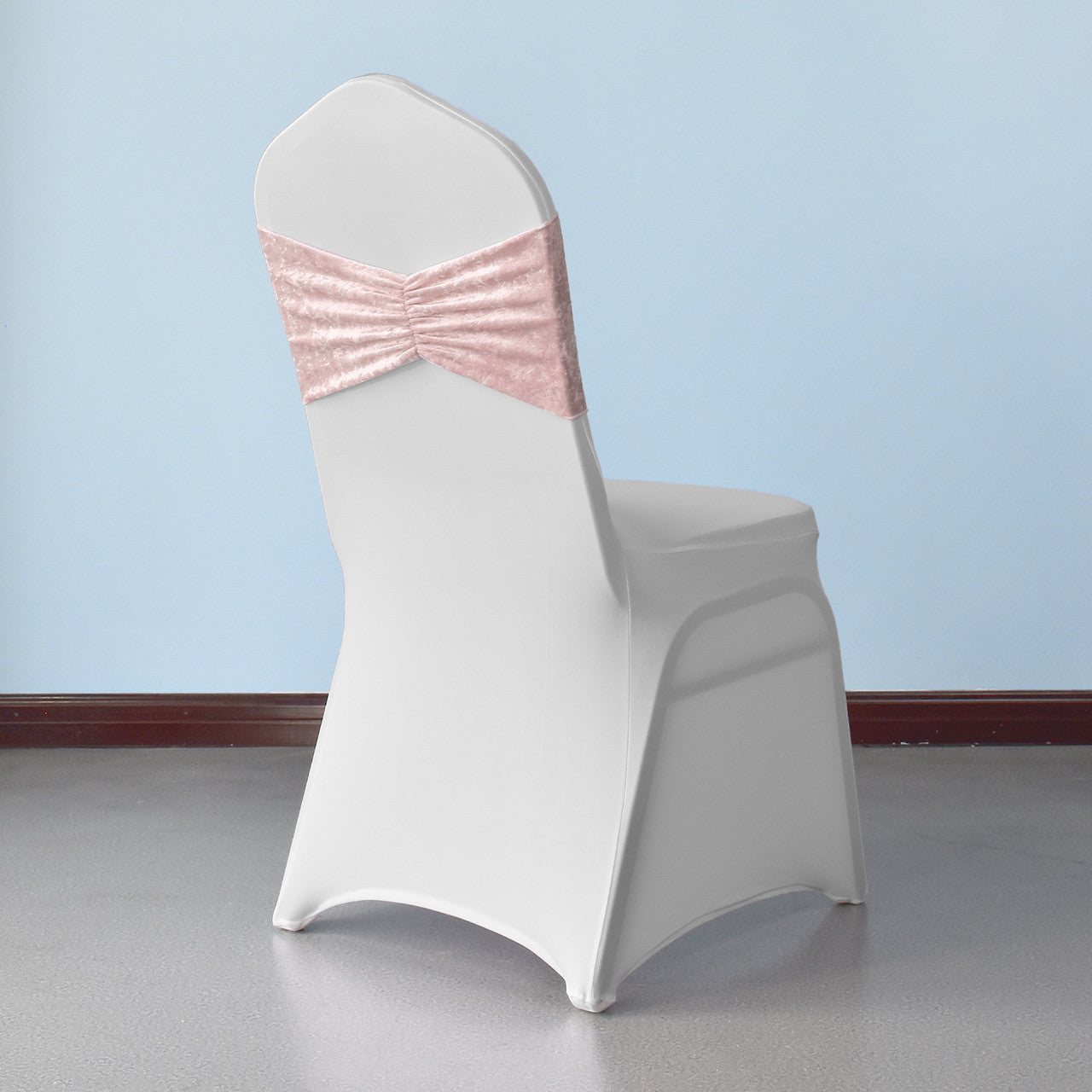 Velvet Chair Band - Rose Pink