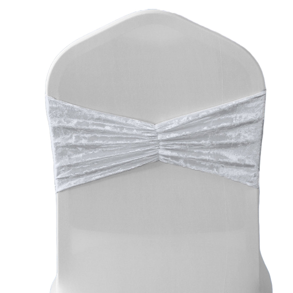 Velvet Chair Band - White