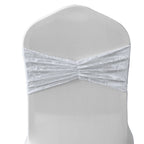 Velvet Chair Band - White