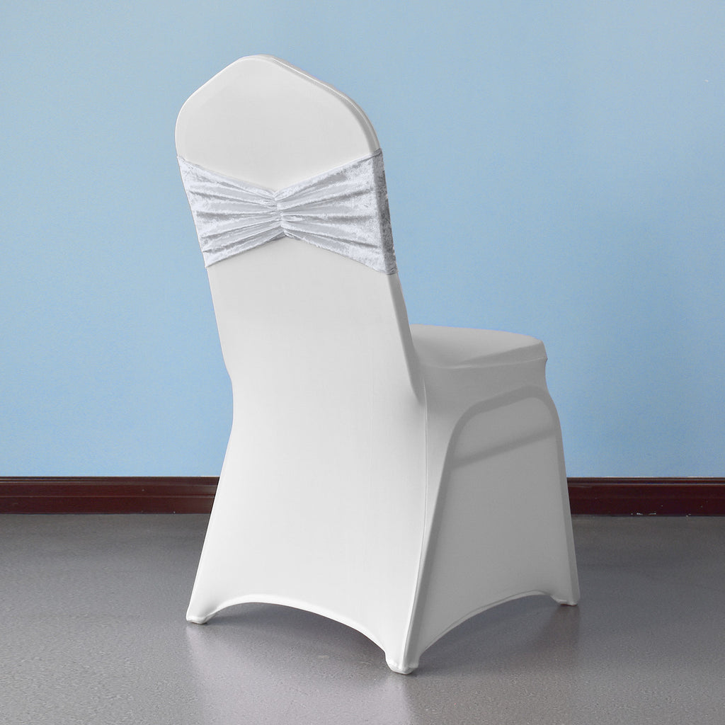 Velvet Chair Band - White