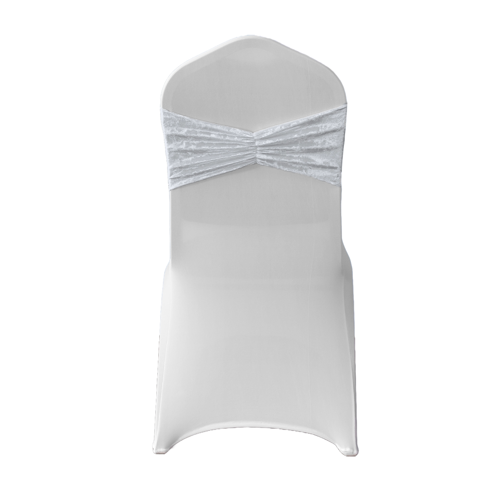 Velvet Chair Band - White