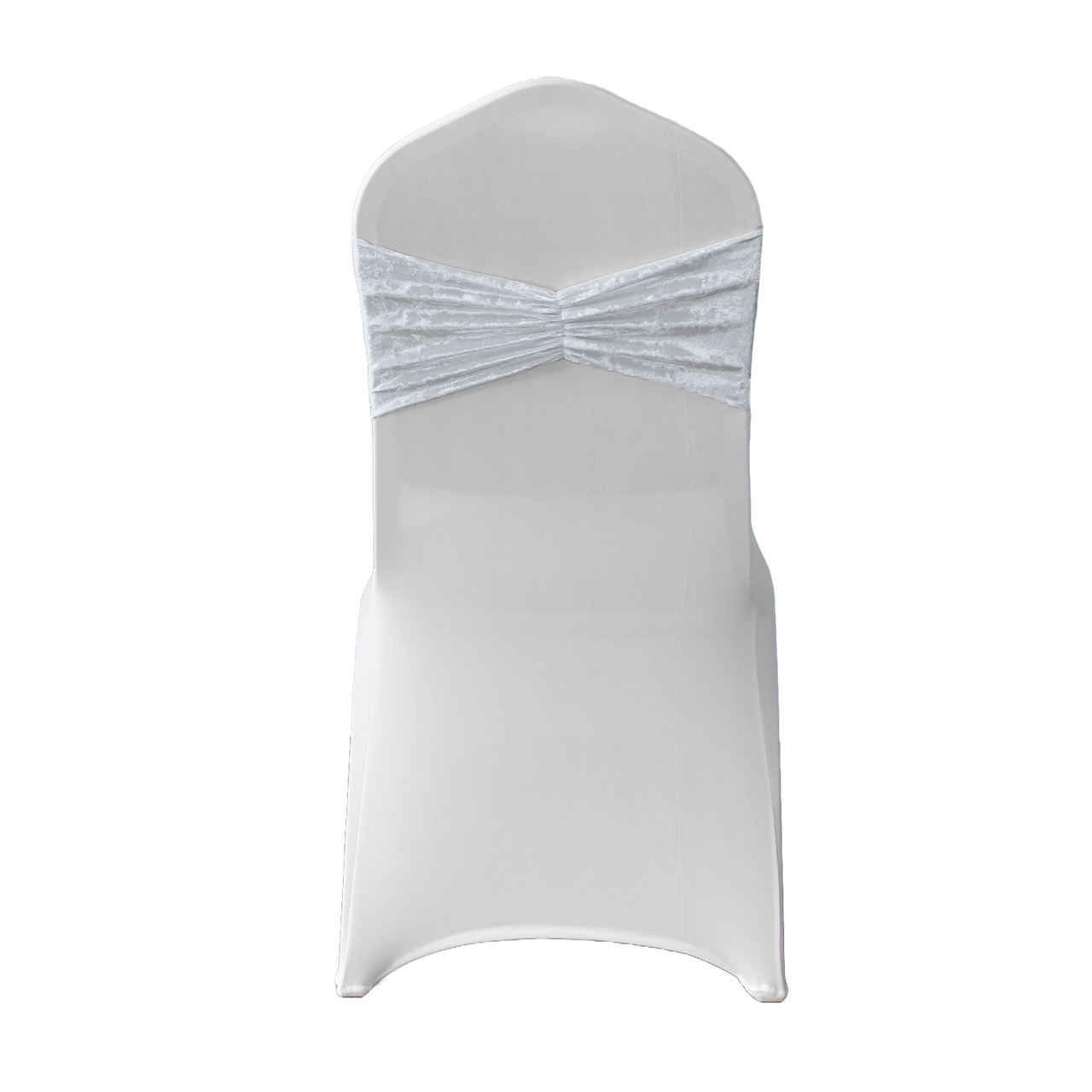 Velvet Chair Band - White