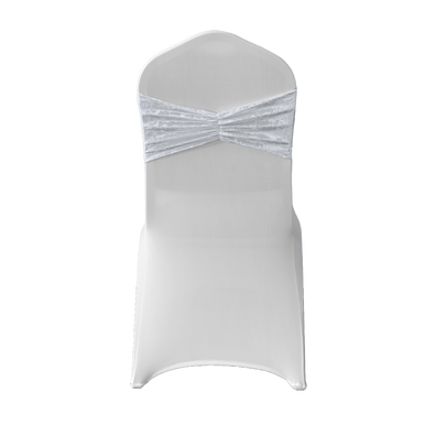 Velvet Chair Band - White