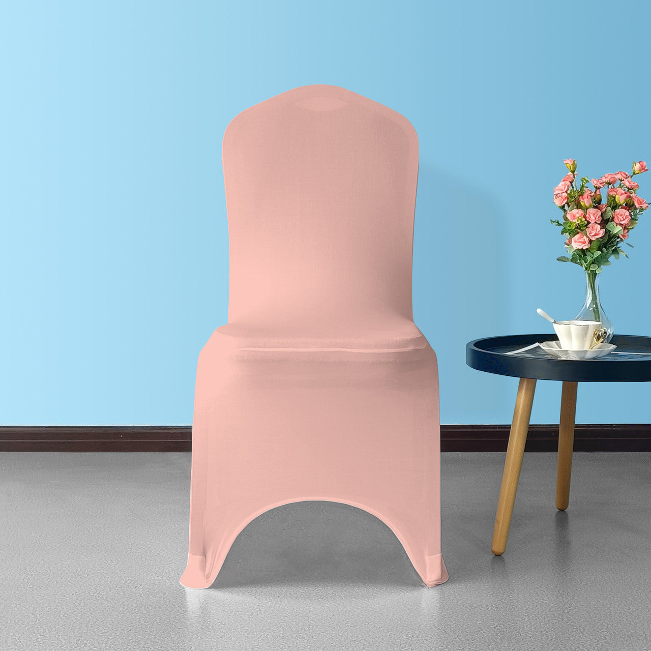 160GSM Spandex Chair Cover - Rose Gold