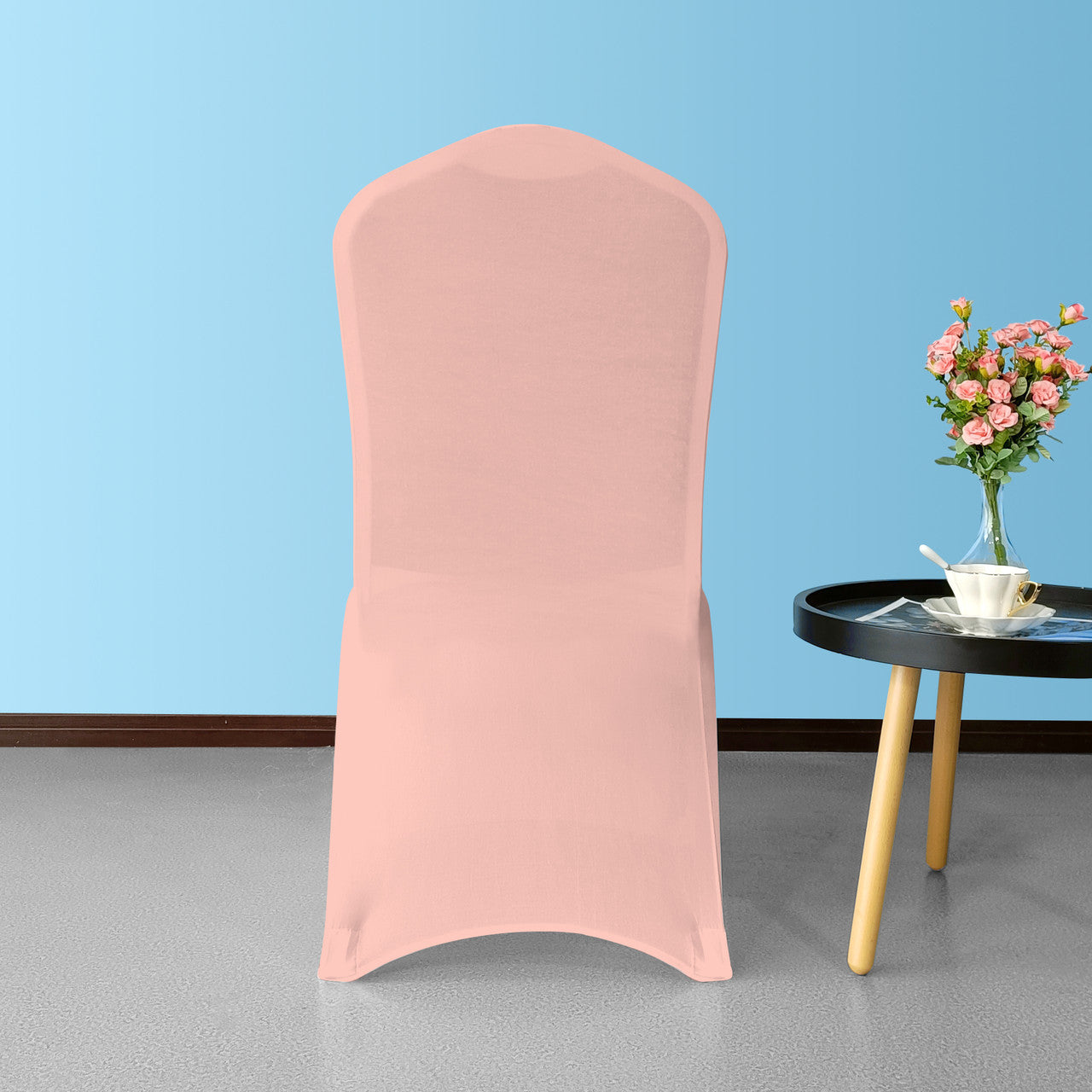160GSM Spandex Chair Cover - Rose Gold