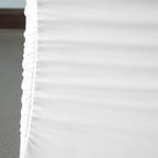 White Polyester Stretchable Chair Covers with Ruched Spandex