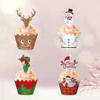 48pcs Christmas Cupcake Wrappers