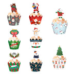 Christmas Cupcake Wrappers - 48pcs