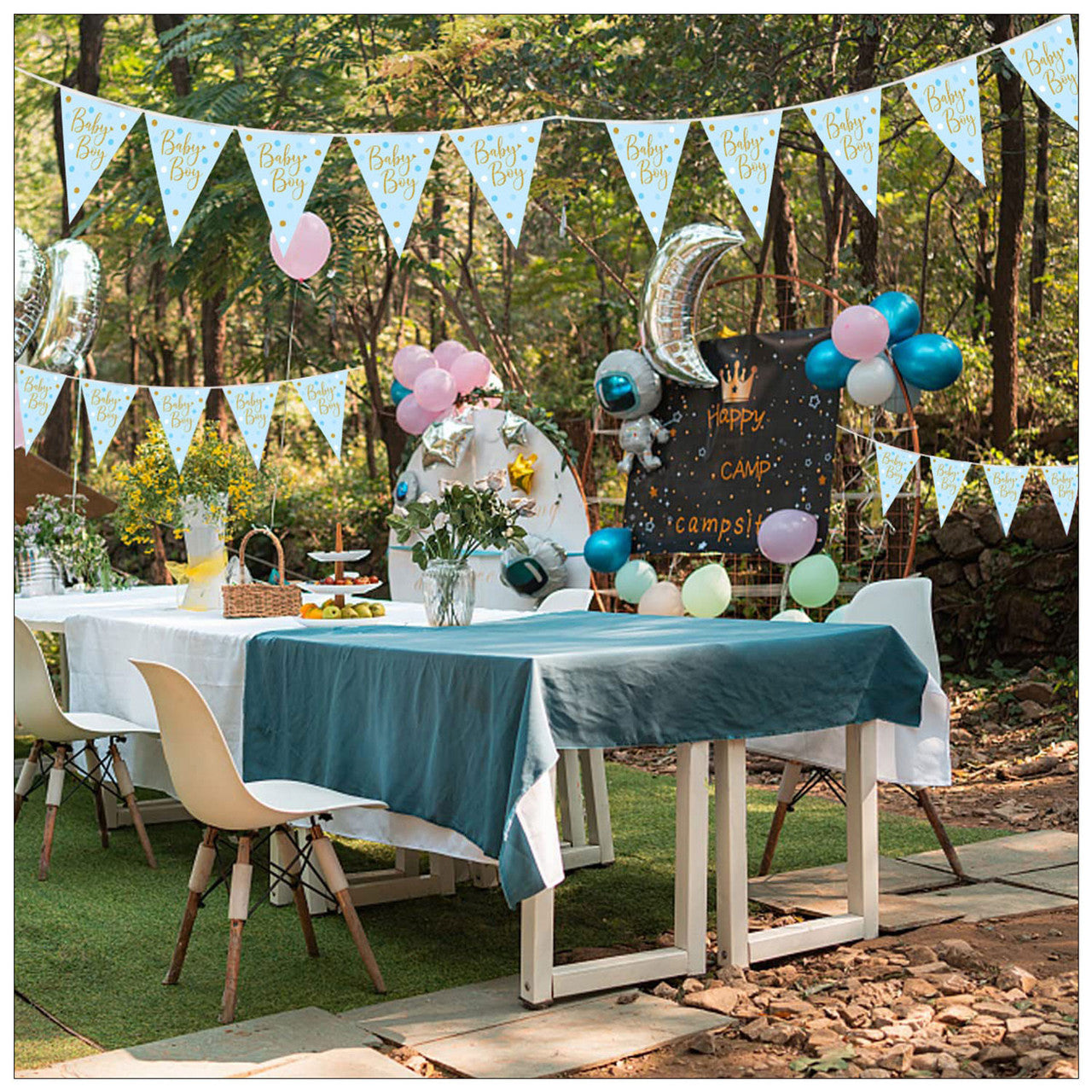 Bunting Banner Baby Boy for Baby Shower