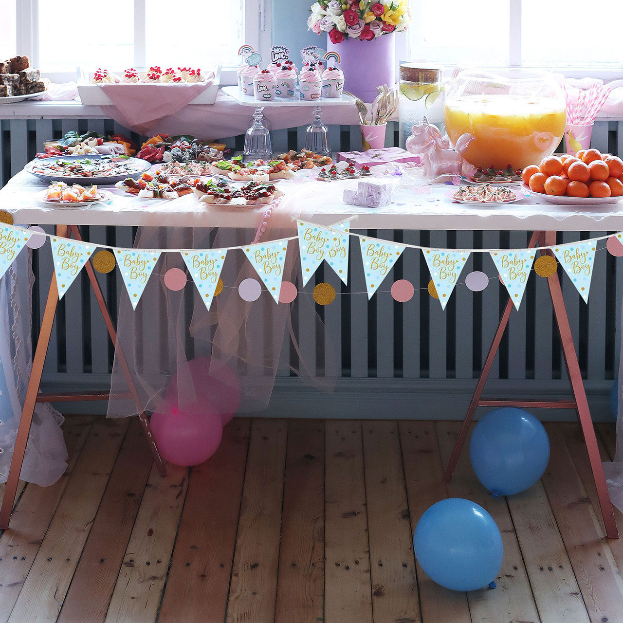 Bunting Banner Baby Boy for Baby Shower