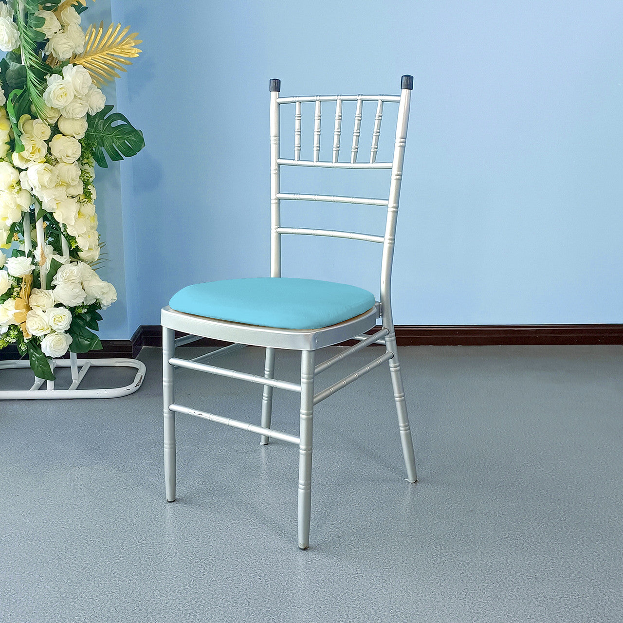 Spandex Seat Pad Cover - Baby Blue
