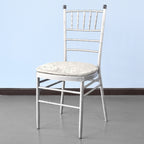 Velvet Chair Seat Pad Cover - Champagne